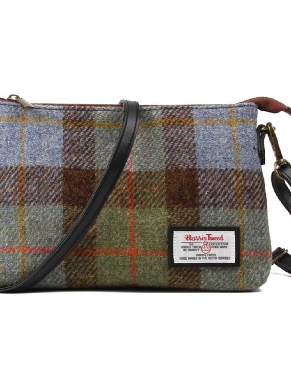 Harris Tweed Crossbody Bag Women Small Shoulder Bag with Adjustable Strap